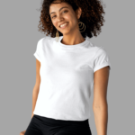 Flyers Wing® India Womens Premium Solid Plain Black T-Shirt