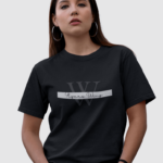 Flyers Wing® India Womens Premium Typography Print Black T-Shirt