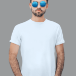 Flyers Wing® India Mens Premium Cotton Plain White T-shirt