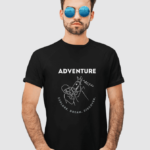 Flyers Wing® India Mens Premium Cotton Animal Print Black T-shirt