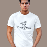 Flyers Wing® Mens Premium Cotton Animal Print White Colour T-shirt